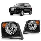 Farol Dianteiro Ecosport 2003 2004 2005 2006 2007 Máscara Negra Lente Lisa Acrílico Farol Dianteiro Ecosport 2003 2004 2005 2006 2007 Máscara Negra Lente Lisa Acrílico