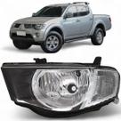 Farol Dianteiro Esquerdo Mitsubishi L200 2008 2009 2010 2011 2012 2013 2014 2015 2016 Foco Simples Pisca Cristal Motorista