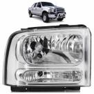 Farol Dianteiro F250 F350 F4000 2007 A 2010 Máscara Cromada