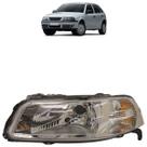 Farol Dianteiro Gol G3 1999 2000 2001 2002 2003 2004 2005 Máscara Cromada Lente Lisa Acrílico Carcaça Preta