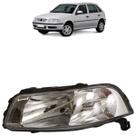 Farol Dianteiro Gol G3 1999 a 2005 Liso Acrílico Máscara Cromada