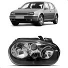 Farol Dianteiro Golf 1999 A 2006 Máscara Negra S/ Auxiliar
