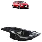 Farol Dianteiro Hb20 2020 2021 2022 Led Máscara Negra Lisa Acrílico