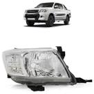Farol Dianteiro Hilux Sr Srv 2012 A 2015 Máscara Cromada