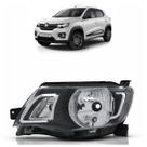 Farol Dianteiro Kwid 2017 A 2018 Máscara Negra