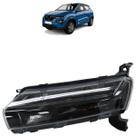 Farol Dianteiro Kwid 2022 A 2025 Led Máscara Cromada Superior