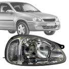 Farol dianteiro lisa vidro corsa 2001 a 2010 lado direito Farol dianteiro lisa vidro corsa 2001 a 2010 lado direito