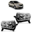 Farol Dianteiro Logan 2014 A 2018 Sandero Máscara Negra