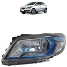 Farol Dianteiro Onix Prisma Lt Ltz Joy 2013 A 2019 Máscara NegraMoldura Azul