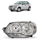 Farol Dianteiro Palio G3 2004 A 2016 Siena Strada Máscara Cromada