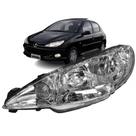 Farol Dianteiro Peugeot 206 2003/12 Esquerdo Foco Duplo Lente Lisa Farol Dianteiro Peugeot 206 2003/12 Esquerdo Foco Duplo Lente Lisa