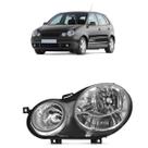Farol Dianteiro Polo 2003 A 2006 Máscara Cromada