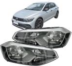 Farol Dianteiro Polo Track 2023 2024 2025 Friso Cinza Par 2 peças
