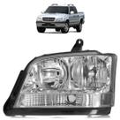Farol Dianteiro S10 Blazer Pitbull 2001 A 2011 Máscara Cromada
