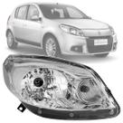 Farol dianteiro sandero 2012 a 2014 masc cromada ld direito