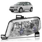 Farol Dianteiro Stilo 2002 2003 2004 2005 2006 2007 Máscara Cromada Liso Acrílico