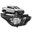 Farol Dianteiro Strada 20 21 22 23 24 Endurance Sem Led Com Friso Cromado