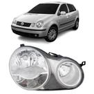 Farol direito polo 2003 2004 2005 2006 hatch sedan cromado
