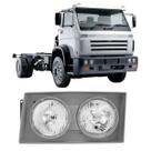 Farol Duplo Titan LD 13150 13170 13180 13190 15170 15180 15190 17180 17190 17210 Moldura Cinza Regulagem Manual Com Refletor Alto / Baixo 2RG941008378 Farol Duplo Titan LD 13150 13170 13180 13190 15170 15180 15190 17180 17190 17210 Moldura Cinza Regulagem Manual Com Refletor Alto / Baixo 2RG941008378