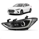 Farol Elantra 2017 2018 Com Projetor Sem Led Com Motor