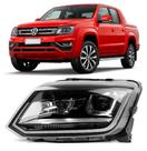 Farol Eletrico LED Com Projetor Amarok 2017 A 2024 Direito