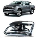 Farol Elétrico Vw Amarok 2017 A 2023 LED Com Motor
