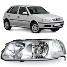 Farol esquerdo gol 1999 a 2005 g3 cromado foco duplo Farol esquerdo gol 1999 a 2005 g3 cromado foco duplo