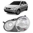 Farol esquerdo polo 2003 2004 2005 2006 hatch sedan cromado