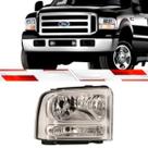 Farol F250 F350 F4000 2006 A 2017 Ld Usa H4 Com Pisca Cristal Luz Estacionamento