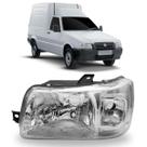 Farol fiat fiorino 2004 a 2013 mascara cromada le s/cupula
