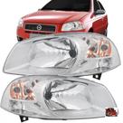 Farol Fiat Palio 07/Em Diante Cromada