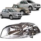 Farol fiat palio 2008 2009 masc cromada reto ld foco simples
