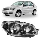 Farol fiat palio siena strada g3 cromado canhao negro le