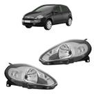 Farol Fiat Punto 2012 2013 2014 2015 2016 Cromado Par - Ambos Lados