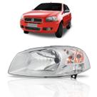 Farol fiat siena palio 2008 2009 2010 2011 cromado reto