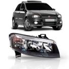 Farol Fiat Stilo 2003 A 2012 Máscara Negra Plug Quadrado