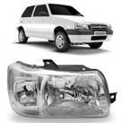Farol fiat uno 2004 a 2013 mascara cromada direito s/cupula Farol fiat uno 2004 a 2013 mascara cromada direito s/cupula