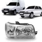 Farol fiat uno 2004 a 2013 mascara cromada direito s/cupula Farol fiat uno 2004 a 2013 mascara cromada direito s/cupula