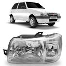 Farol fiat uno 2004 a 2013 mascara cromada esquerdo s/cupula Farol fiat uno 2004 a 2013 mascara cromada esquerdo s/cupula