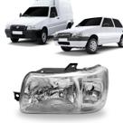 Farol fiat uno 2004 a 2013 mascara cromada esquerdo s/cupula Farol fiat uno 2004 a 2013 mascara cromada esquerdo s/cupula