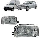 Farol Fiat Uno Fiorino 2004 a 2013 Cromado Arteb Esquerdo Farol Fiat Uno Fiorino 2004 a 2013 Cromado Arteb Esquerdo