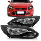 Farol focus 2014 2015 2016 mascara negra eletrico com motor