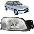 Farol ford fiesta 2000 a 2001 mascara cromada le Farol ford fiesta 2000 a 2001 mascara cromada le