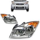 Farol ford fiesta 2008 2009 2010 esquerdo cromado