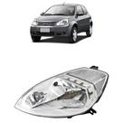 Farol Ford Ka 2008 2009 2010 2011 2012 2013 Cromado Lado Esquerdo