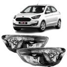 Farol Ford Ka 2015 2016 2017 Máscara Negra