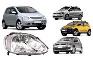 Farol Fox 2004 05 2006 2007 Foco Simples Mascara Cromada LE