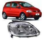 Farol Fox 2004 2005 2006 2007 Máscara Cromada Foco Simples H4 Lado Direito Original Arteb com Logo Vw