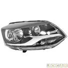 farol fox spacefox crossfox esquerdo ano de 2010 até 14 duplo h7 e h1 friso cromado mascara negra