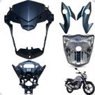 Farol Frontal Frente Cg Titan 160 Modelo 2016 Até 2021 Com Aranha do Painel
